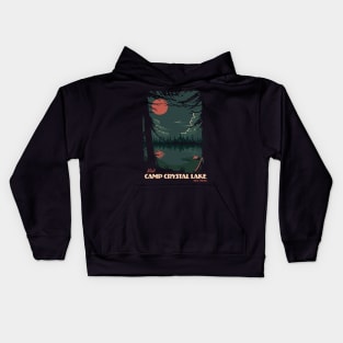 visit camp crystal lake Kids Hoodie